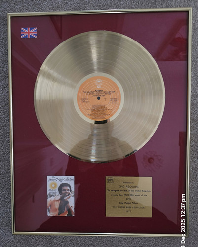 Johnny nash gold bpi award - nash,