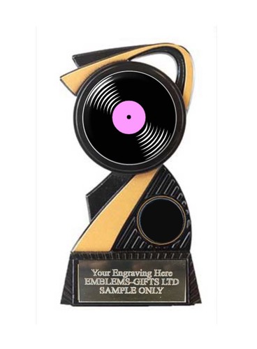 Music vinyl record award - vinyl, 130mm